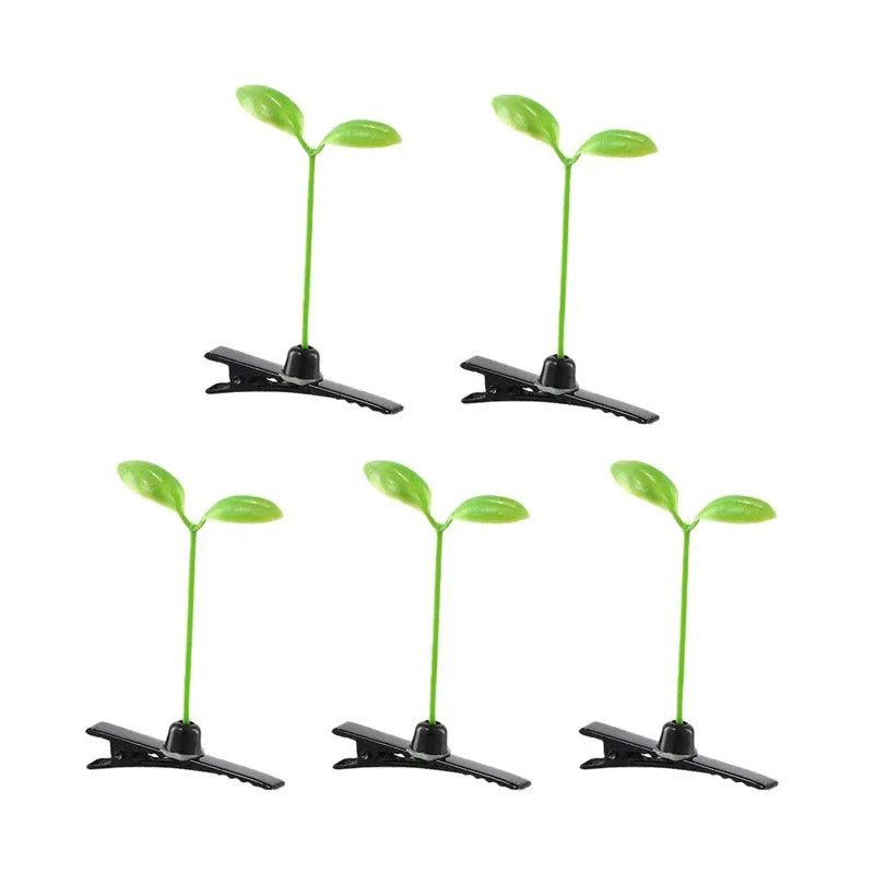 2/5/10pcs Vibe Sprout Grass Hair Clip