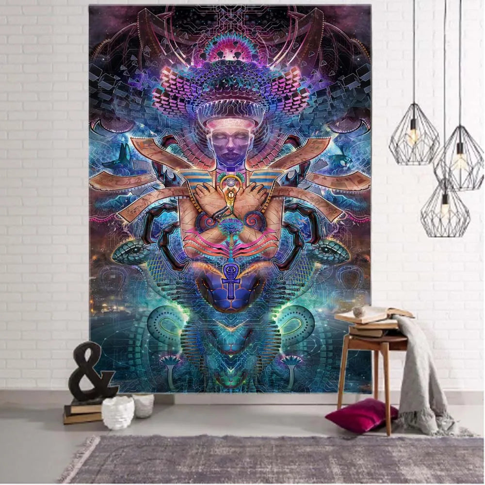 Animalistic DMT Dreams Tapestry Collection.    Variety of design choices.  Great Quality.
