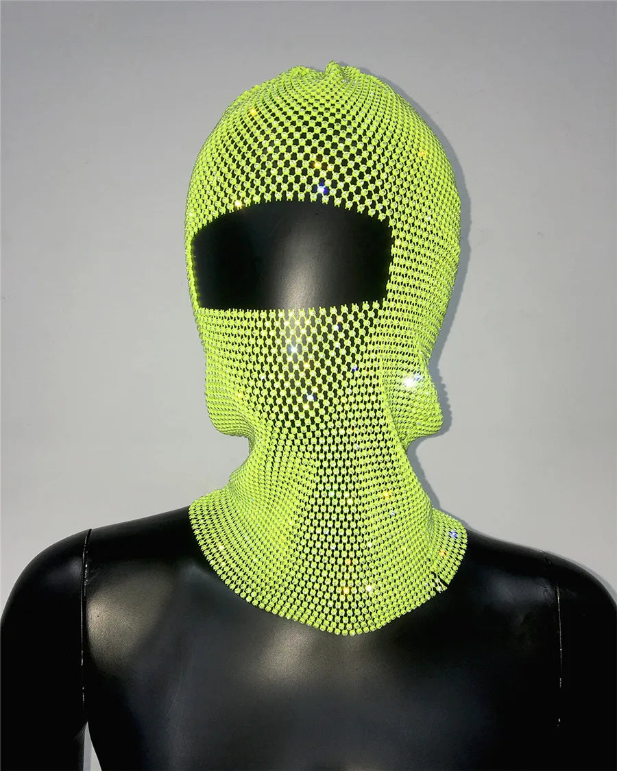 Sexy Premium Diamond Sparkly Fishnet Russian Balaclava.