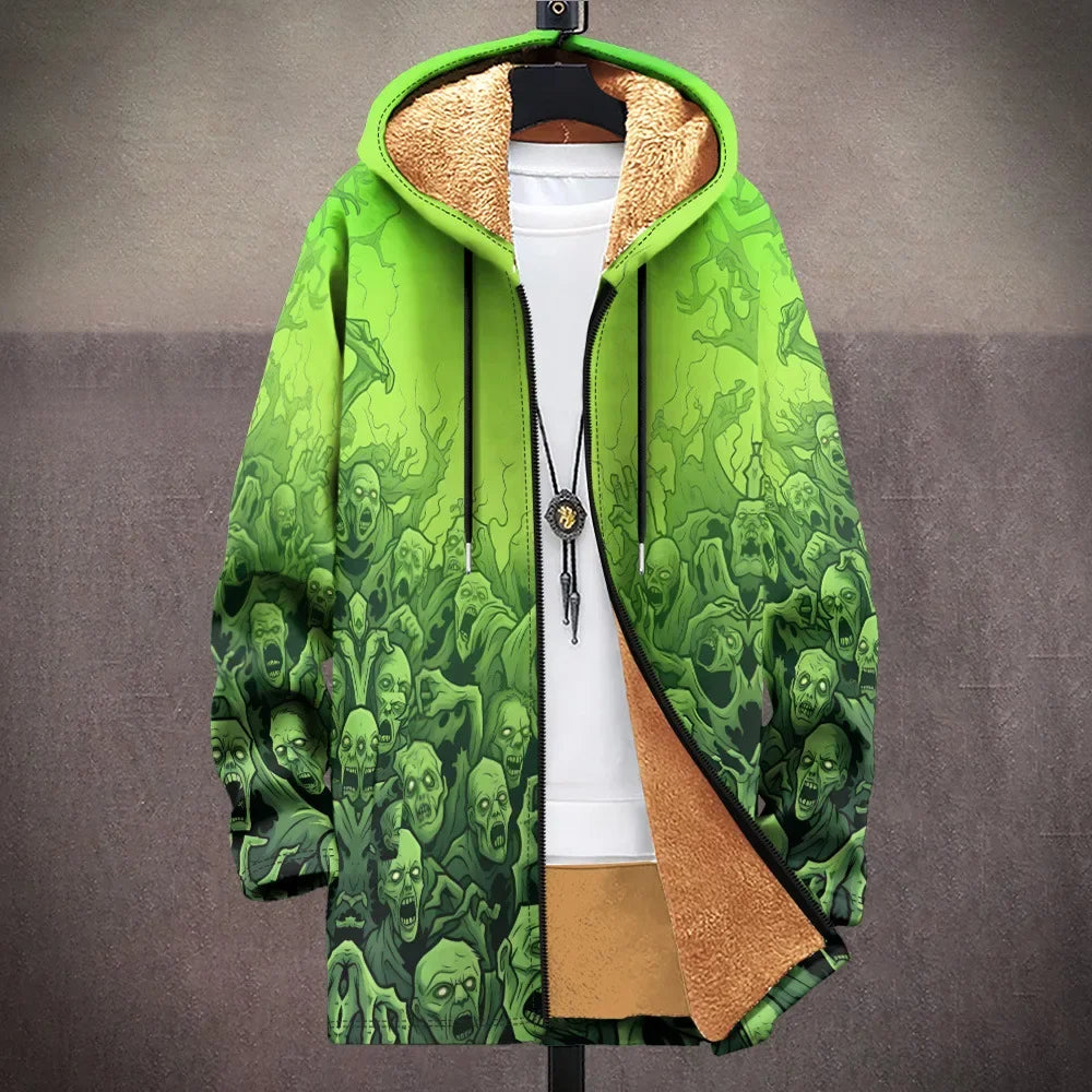 🐸 High Quality Festival Style Graphic Cardigans / Jacket.  Unique Street Style + Great Quality Fleece Lined Warmth.