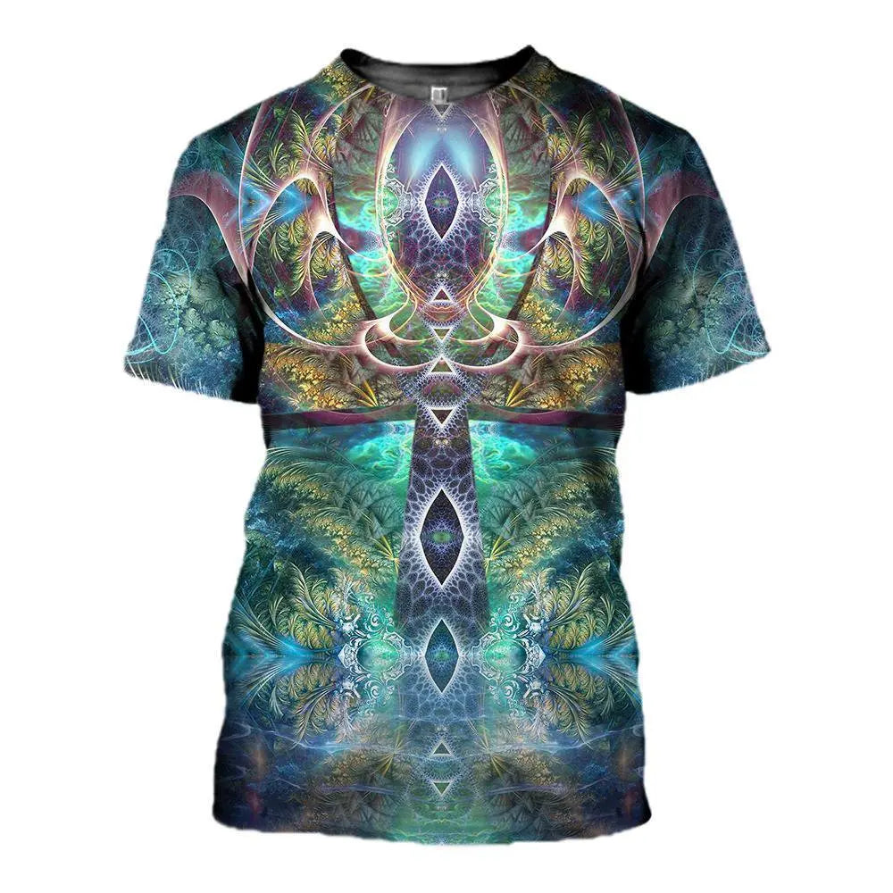 Mysterious Symbols Trippy 3D Print T-Shirts