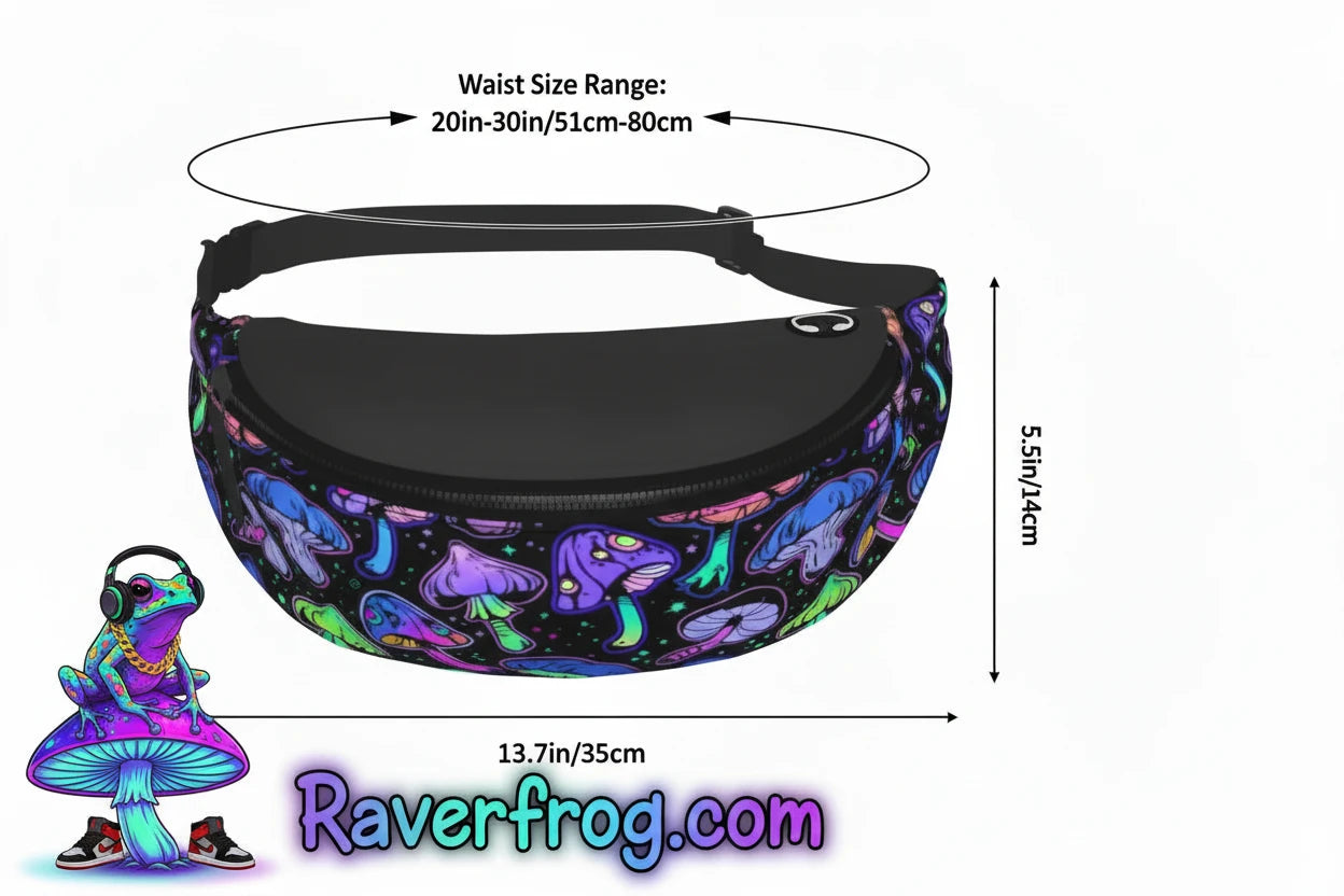 Psychedelic Mushroom Fanny Packs.