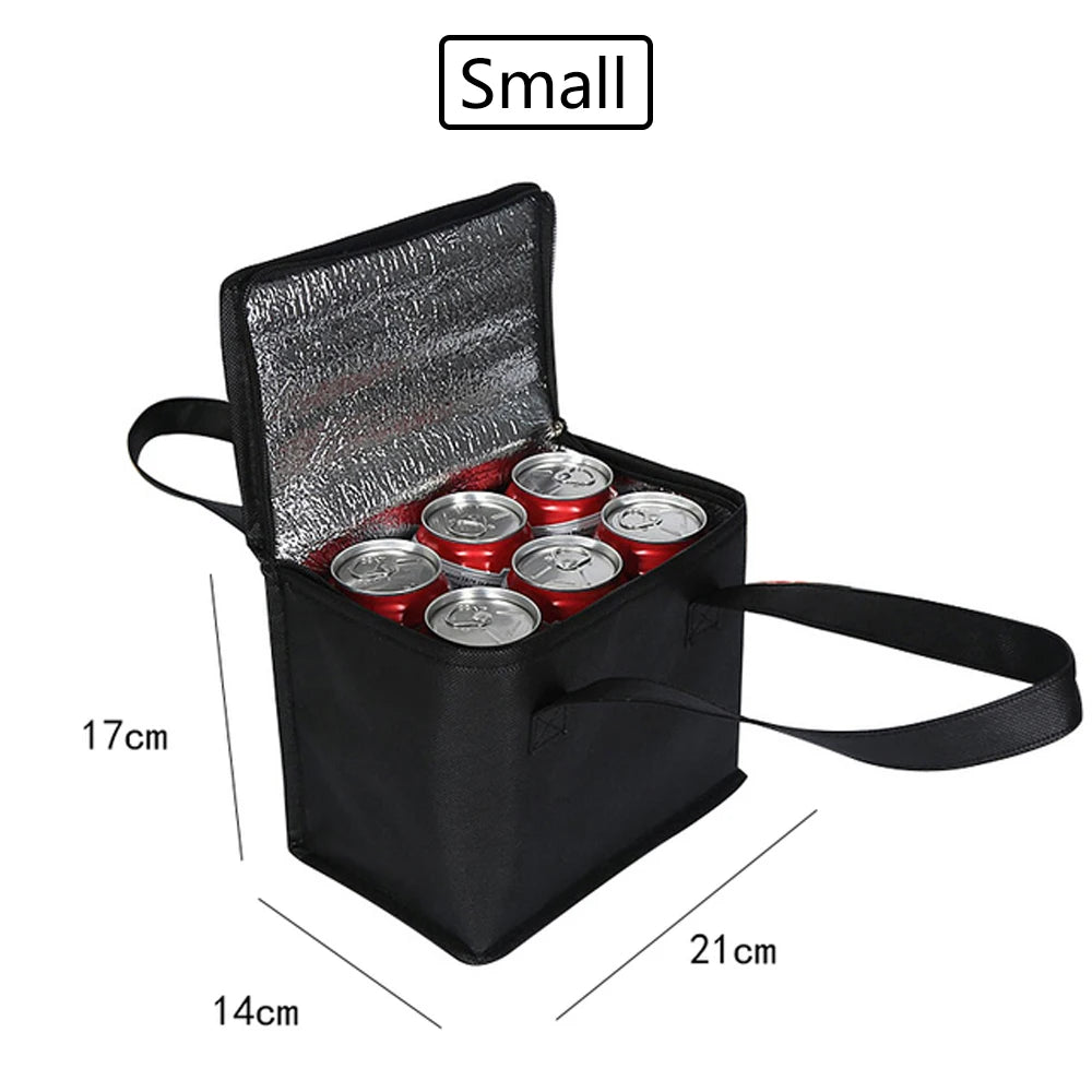 Portable foldable Lunch Cooler Bag. 2 Sizes.