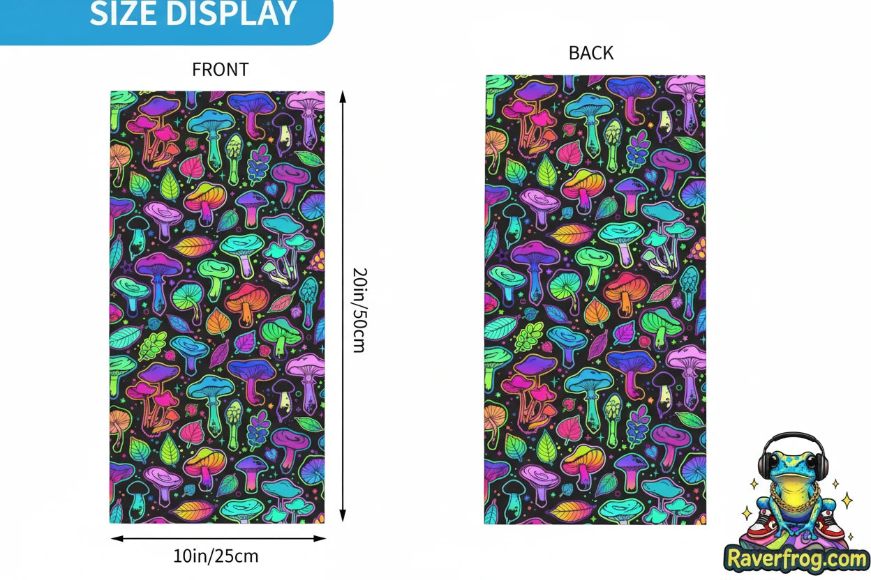Psychedelic Trippy Mushroom Bandana / Scarfs