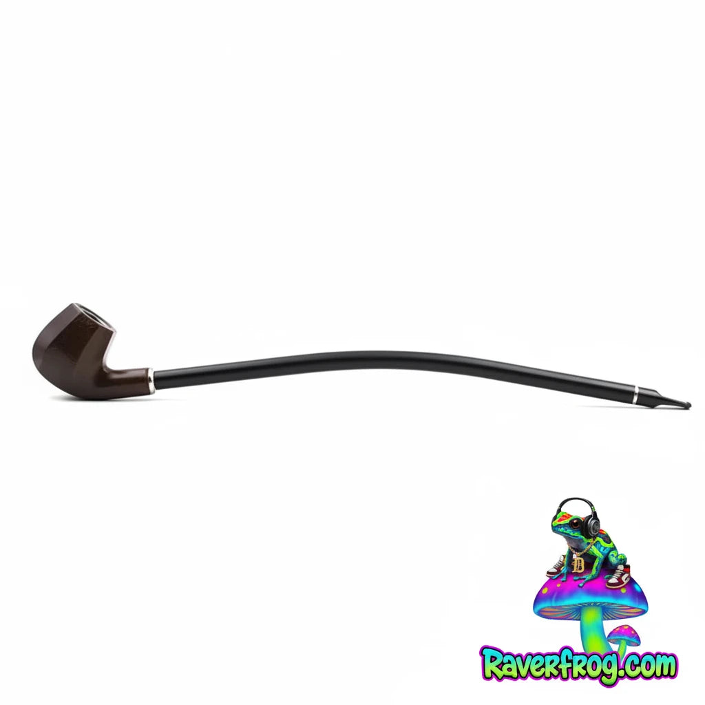 Expertly Crafted Wooden Long Elegant Pipe with Filter. 16 inches. Burn Anything! Comes with. 3 in 1 Pipe Tool!