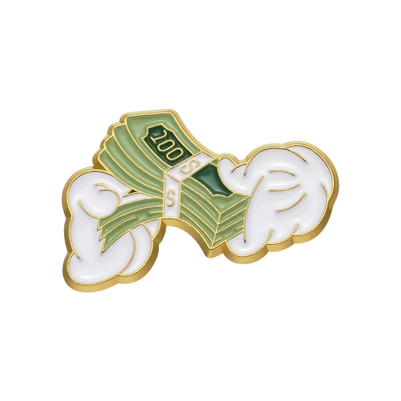 Ca$h Money Enamel Festival Pin Collection.  20 Unique Designs to choose from.
