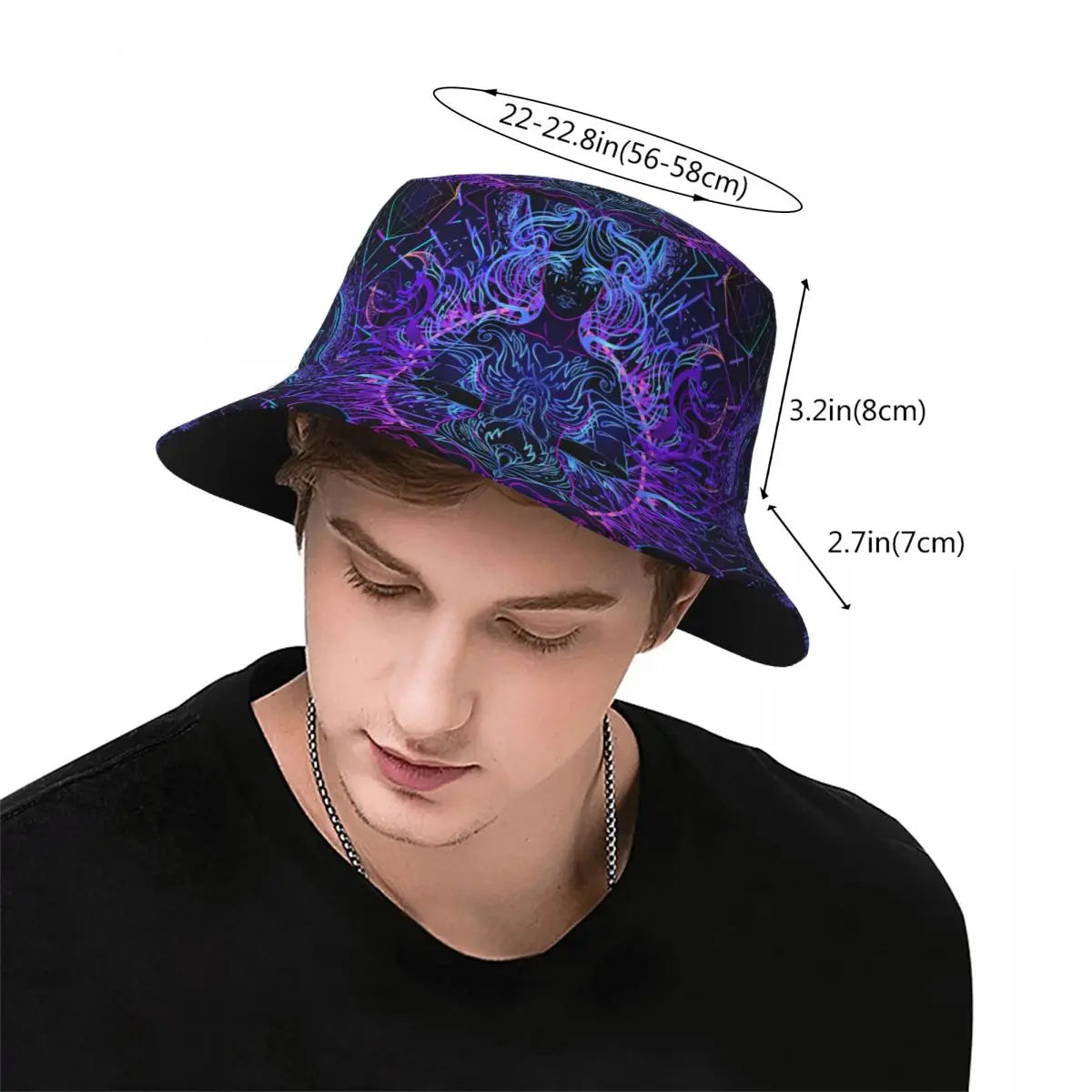 Psychedelic Zen Buddha Bucket Hat