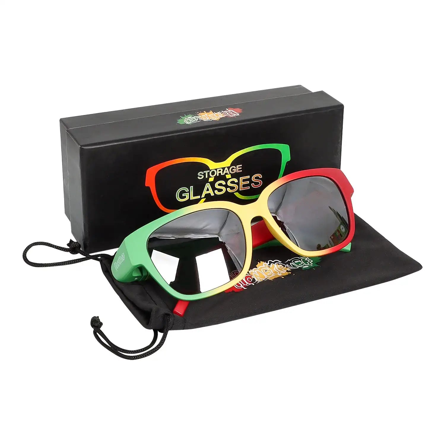 Sunglasses stash spot - stash, store and transport your joint anywhere in style! 5 color choices!